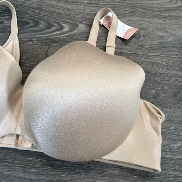 NEW Cacique Lightly Lined Balconette Bra 46DD Back Smoothing Satin Underwire - Picture 4 of 11